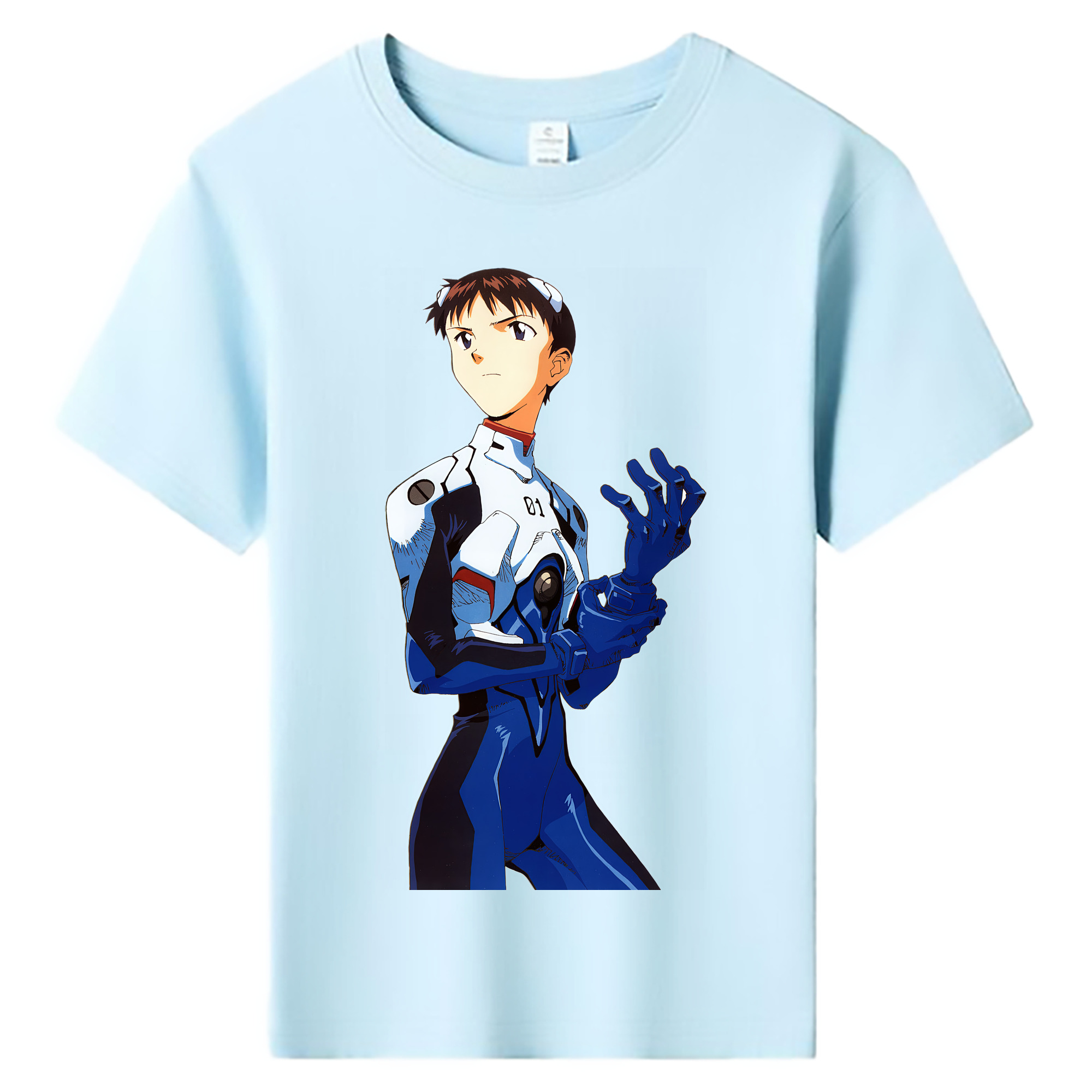 （画像用） EVA 新世紀エヴァンゲリオン 綿100％キッズTシャツ（フロントプリント）